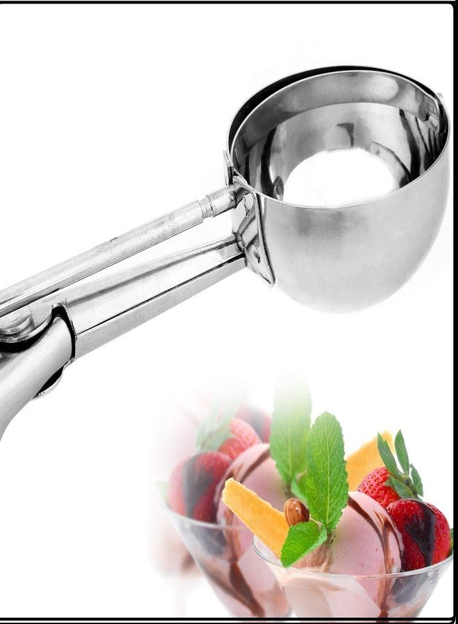 TETRIX Stainless Steel Ice Cream Scoop Multi Use Food Spoon Silver - Image 1
